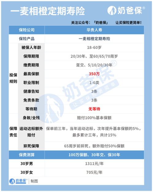 華貴一麥相橙定期壽險（互聯網專屬）深度評測 保障、性價比與網絡信息安全視角下的思考